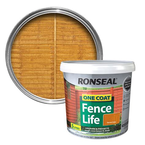 harvest gold fence paint screwfix